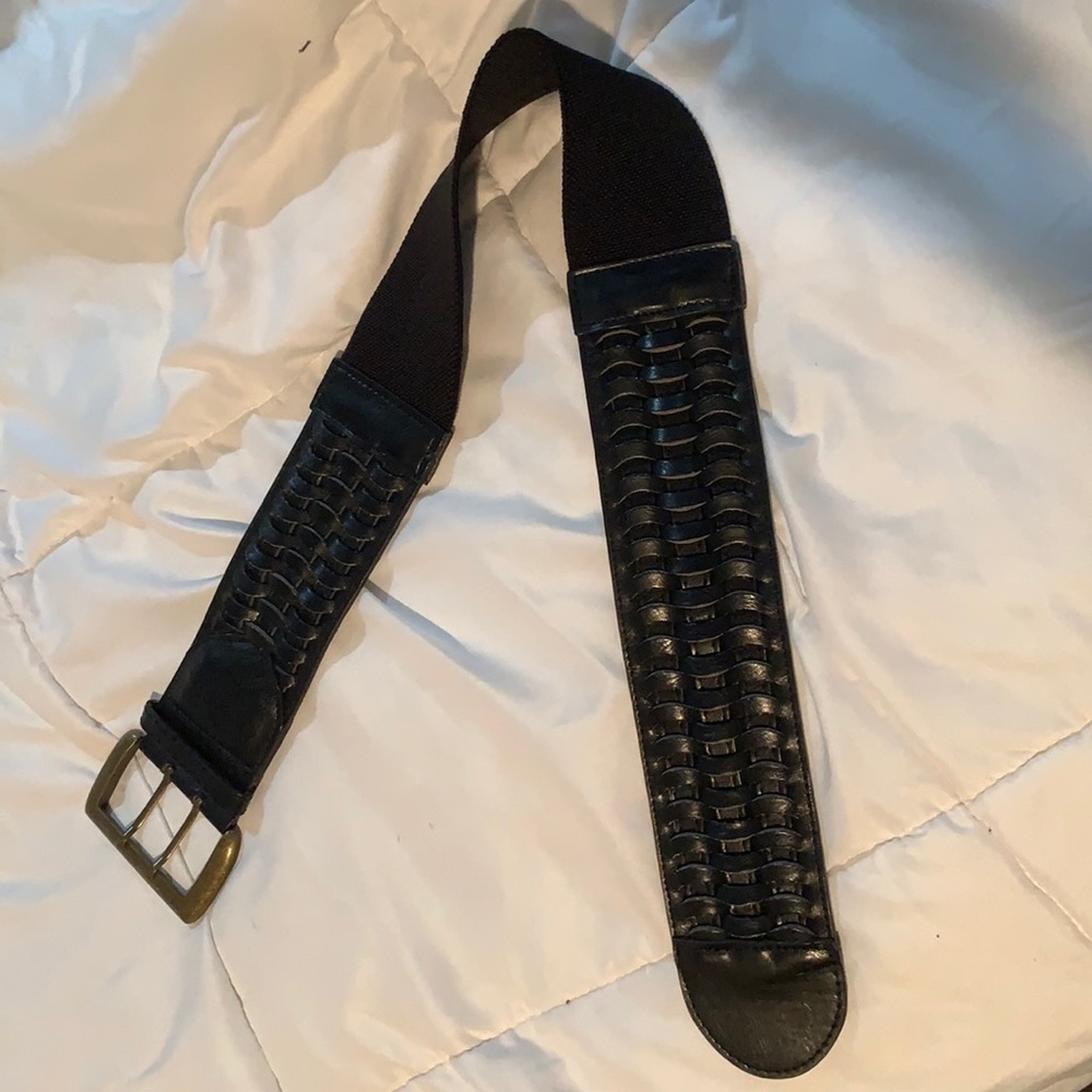 Thick black boutique belt